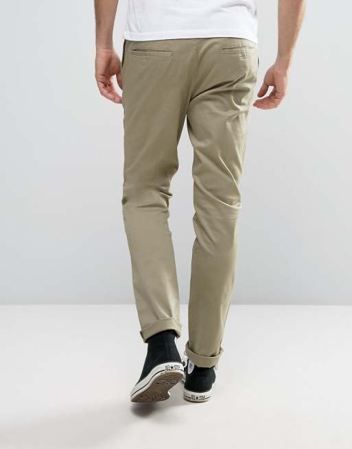 ASOS 2 Pack Skinny Chinos In Navy & Light Stone SAVE, 2 van 4