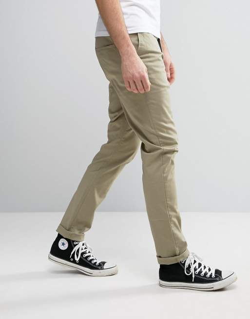 ASOS 2 Pack Skinny Chinos In Navy & Light Stone SAVE, 4 van 4