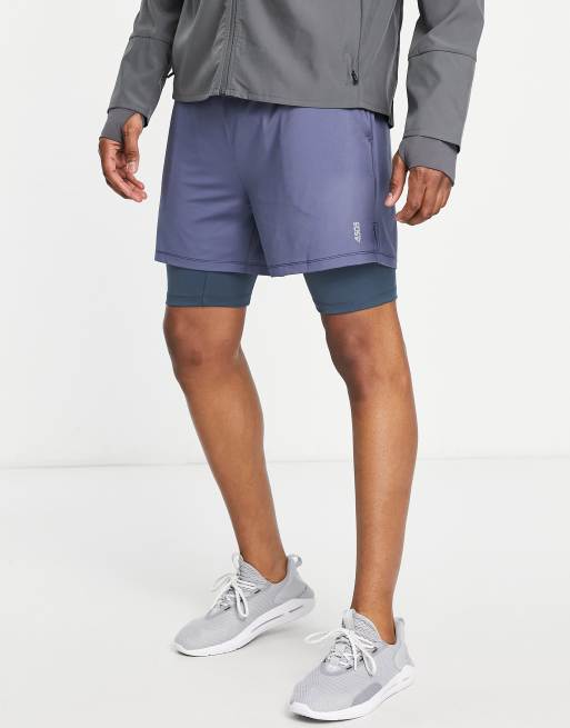 ASOS 4505 – 2-in-1-Shorts aus weichem Jersey