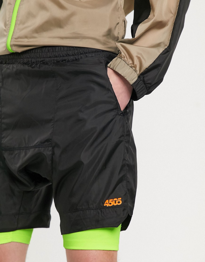 ASOS 4505 2-in-1 shorts-Black