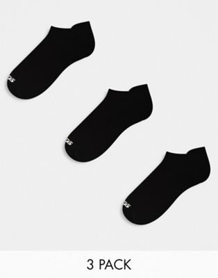 ASOS 4505 3 pack trainer ankle sport socks in black