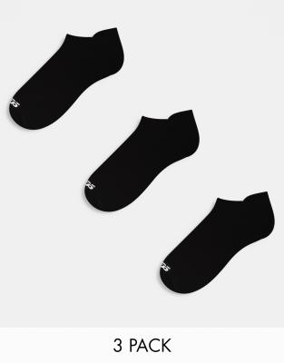 ASOS 4505 - 3er-Pack Sport-Knöchelsocken für Sneaker in Schwarz