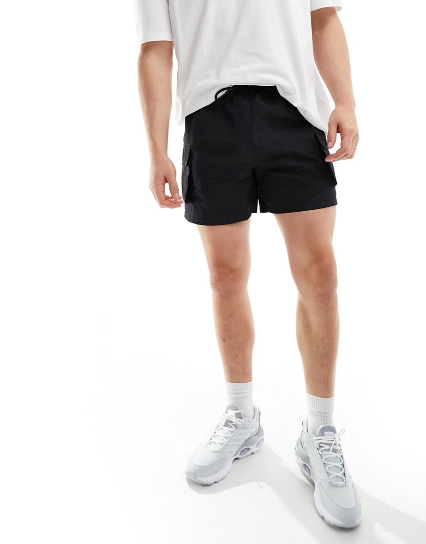 ASOS 4505 5 inch shorts with cargo pocket-Black