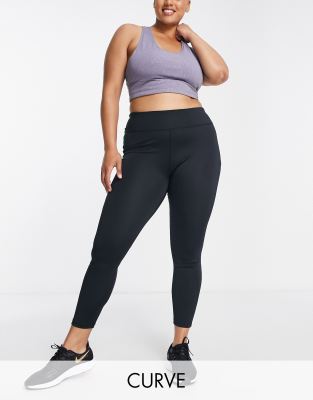4505 ASOS 4505 7/8 Curve booty lift legging-Black