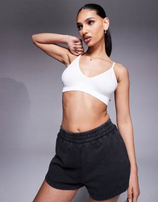 ASOS 4505 Icon seamless active intimate light support sports bra in white - ASOS Price Checker