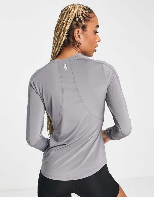 ASOS 4505 all sports long sleeve active top in white