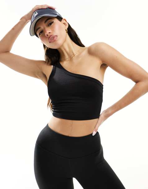 ASOS 4505 Seamless medium sports bra running headband ruched