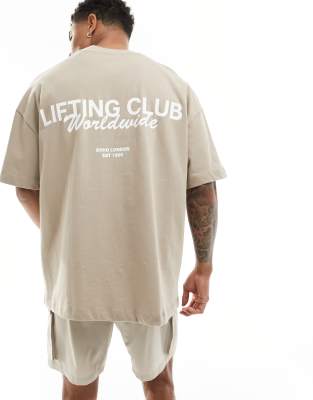 Lifting Graphic Oversized T-Shirt