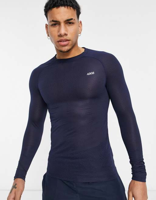 ASOS 4505 active long sleeve body with quarter zip