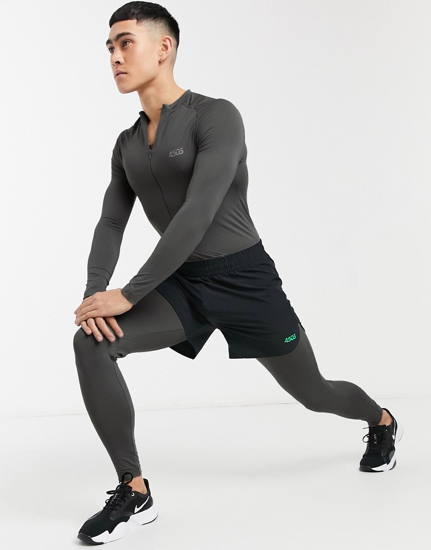 ASOS 4505 - Baselayer all in one van gerecycled polyester-Grijs