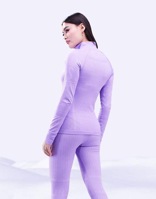 ASOS 4505 - Baselayer-top met 1/4 rits in après-ski-jacquard, 4 van 4