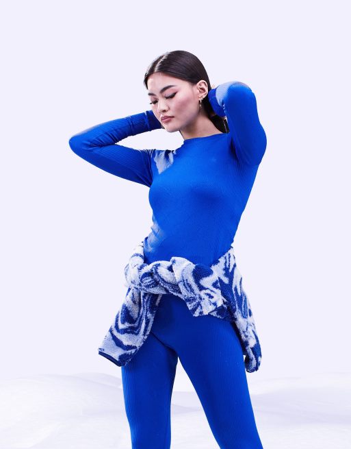 ASOS 4505 - Basislaag top met jacquard