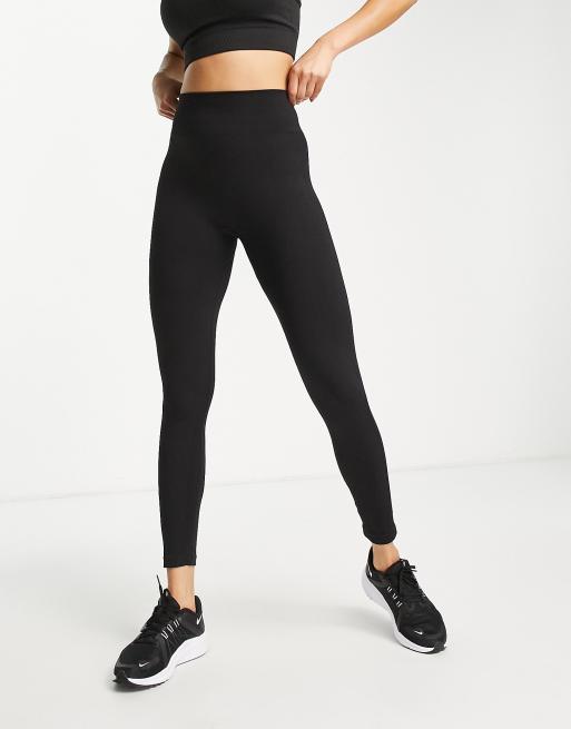 ASOS 4505 Hourglass – Czarne błyszczące legginsy o długości 7/8 w