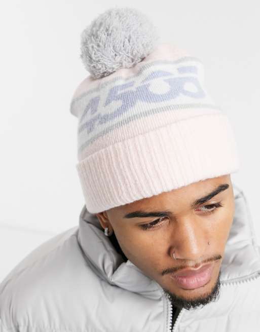 pastel bobble hat