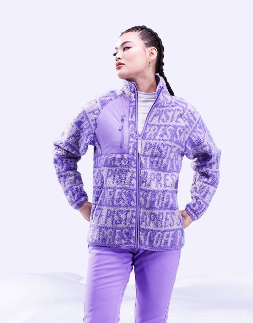 ASOS 4505 borg jacket in apres ski print