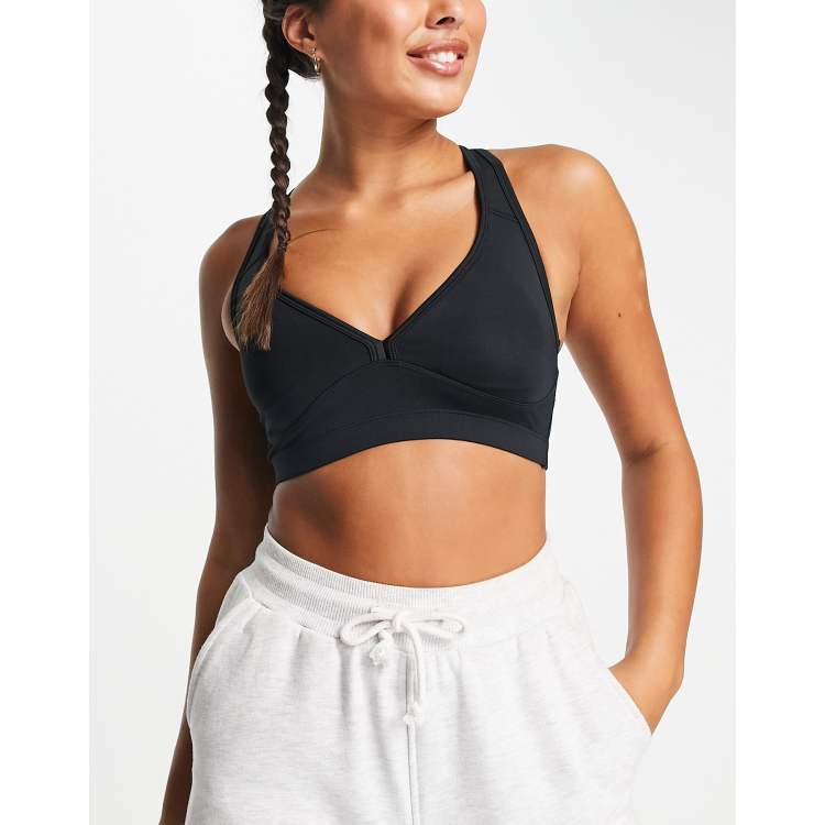 adidas - Yoga Studio - Brassière de sport à maintien léger - Gris