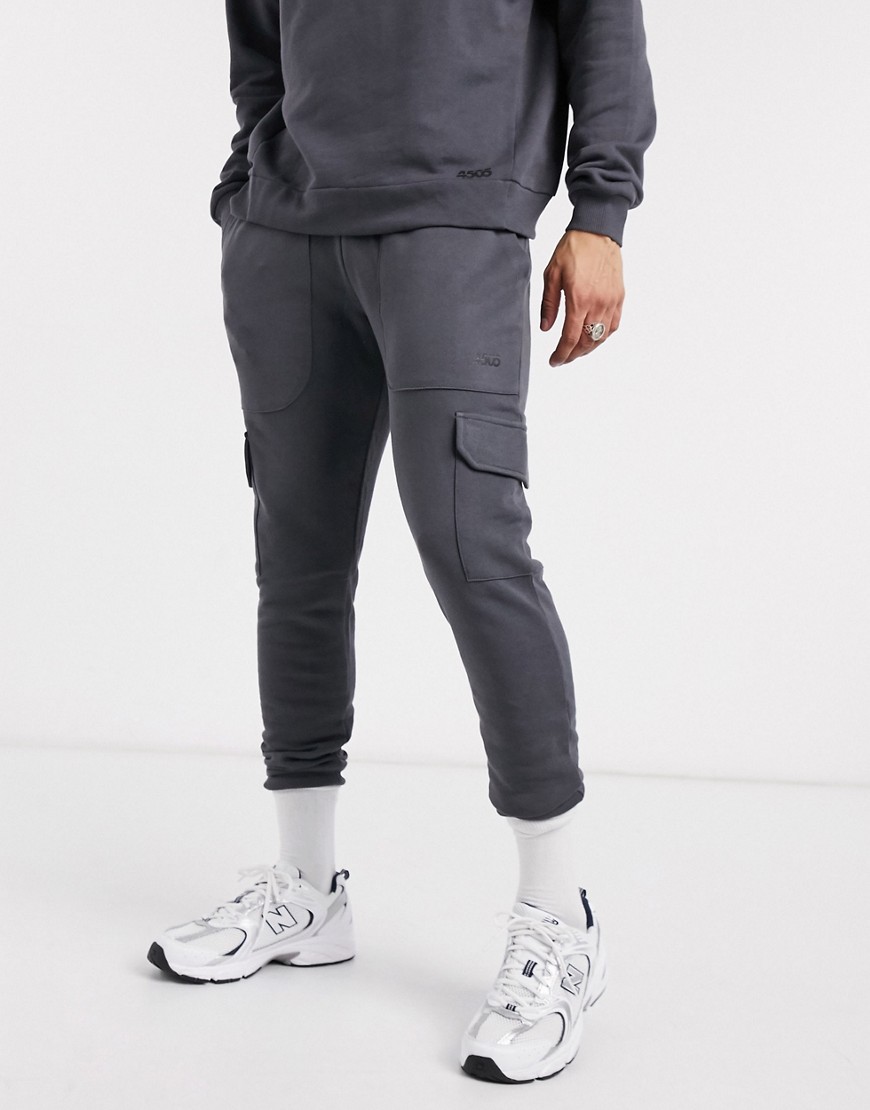 ASOS 4505 cargo joggers with tapered fit-Grey
