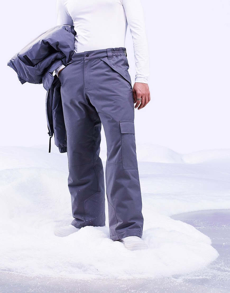 ASOS 4505 cargo ski pants in relaxed fit-Grey