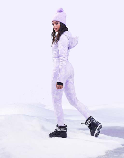 ASOS 4505 Combinaison de ski ajust e avec ceinture et capuche