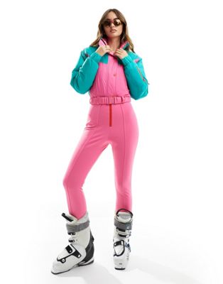 ASOS 4505 ski suit in colourblock - ASOS Price Checker