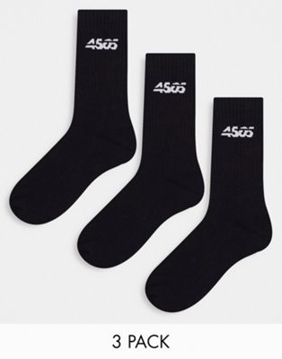 ASOS 4505 crew socks with anti bacterial finish 3 pack