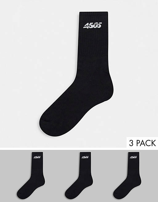 ASOS 4505 crew socks with anti-bacterial finish 3 pack
