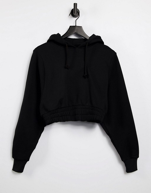 ASOS 4505 cropped hoodie with elasticated waist