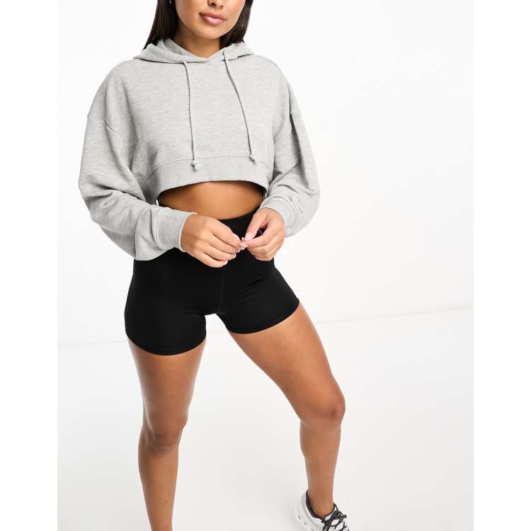 ASOS 4505 Icon training hoodie in loopback jersey co ord-Black