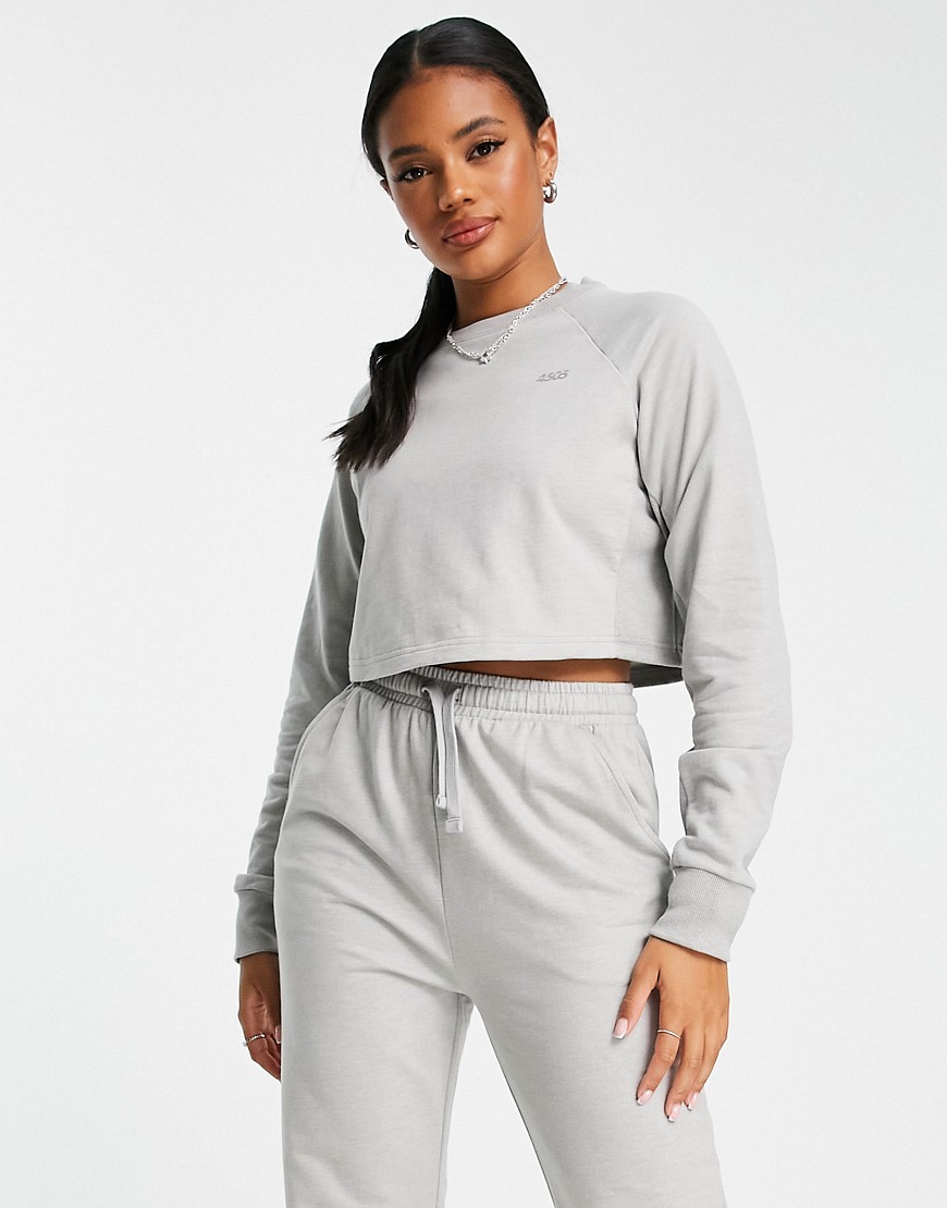 ASOS 4505 cropped training sweat - part of a set-Gray