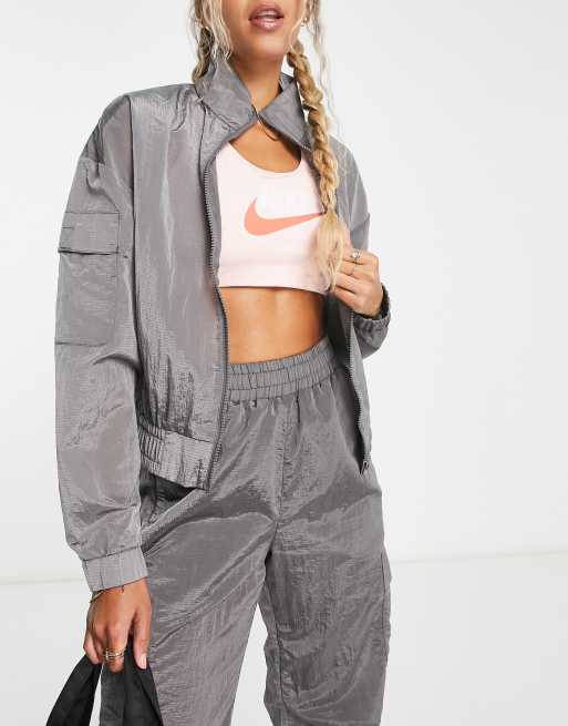 Grey shop cropped jackets