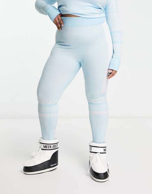 ASOS 4505 Curve base layer legging in apres ski blue jacquard ASOS