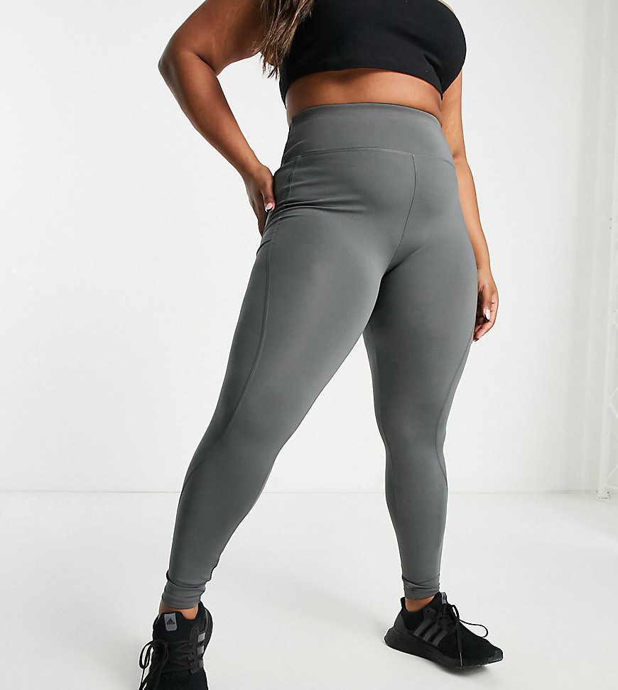 ASOS 4505 Curve booty lift leggings-Gray