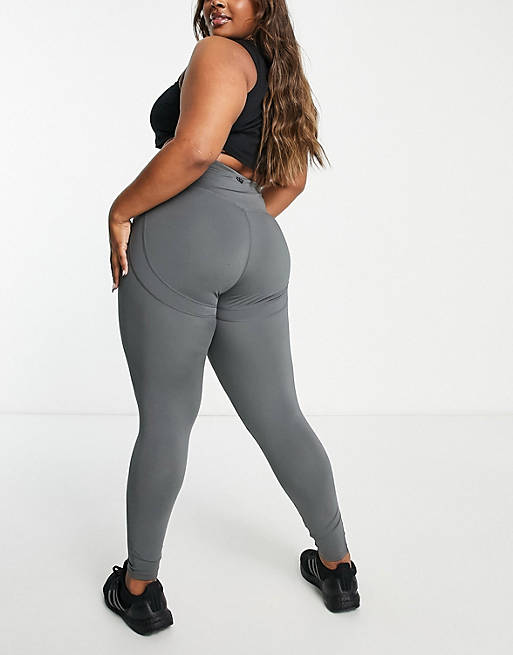 HIIT legging with ruched detail in pink, ASOS