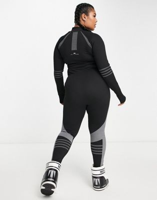 ASOS 4505 Curve base layer with 1/2 zip and contouring detail - ASOS Price Checker