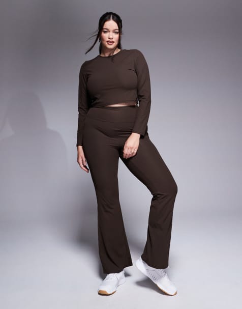 ASOS 4505 Curve - Completo tecnico color tartufo a coste morbido al tatto - view 1