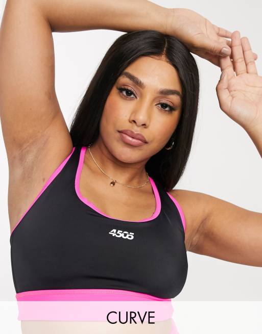 ASOS 4505 Curve cross back bikini top in recycled polyester ASOS