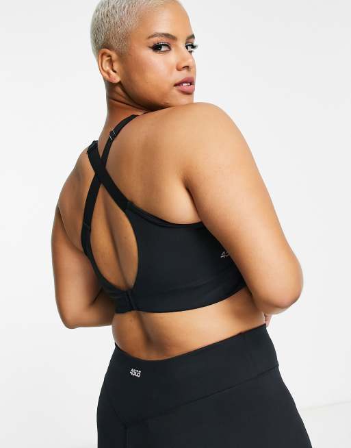 ASOS 4505 Curve high support sports bra in black