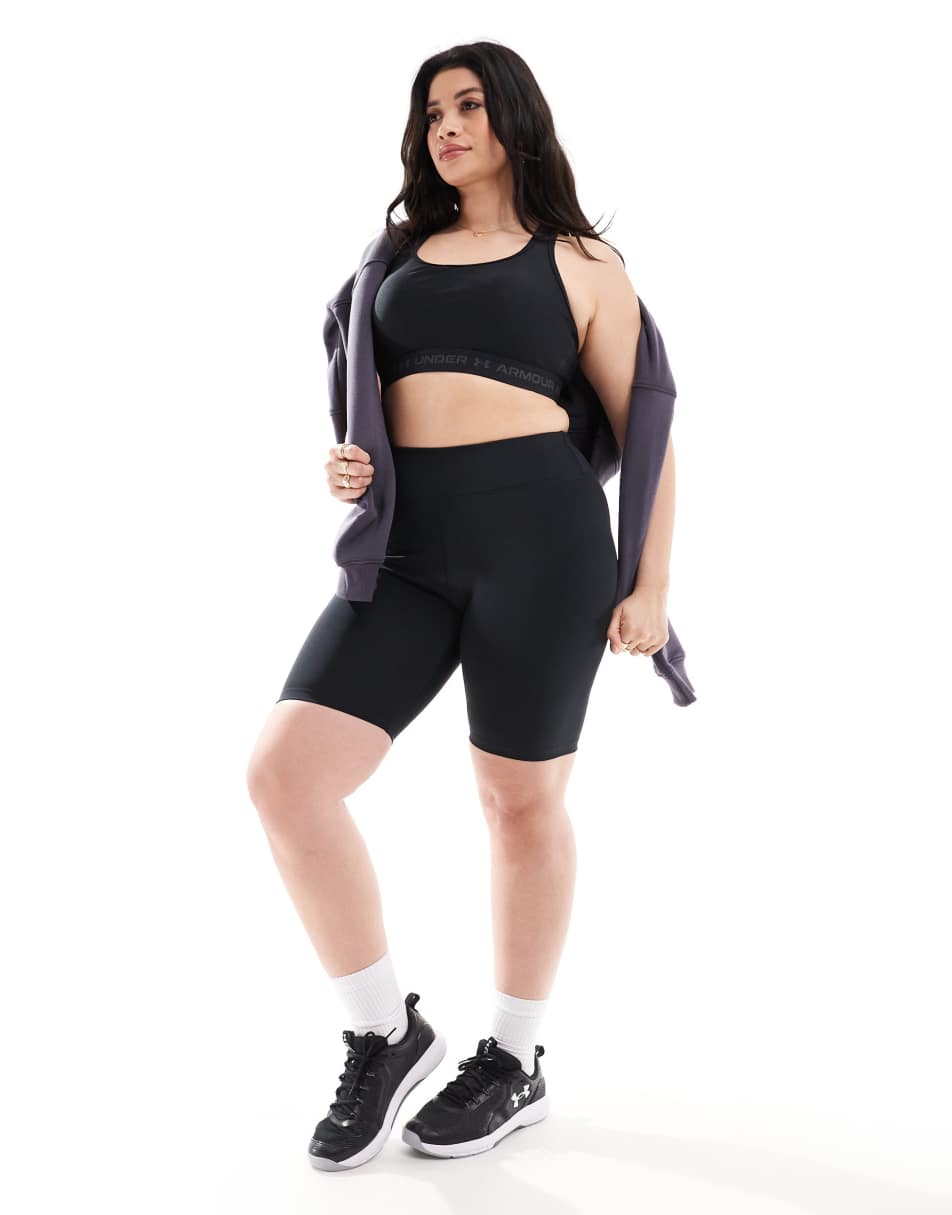 ASOS 4505 Curve Icon 8 inch legging short with bum sculpt detail in  performance fabric in black