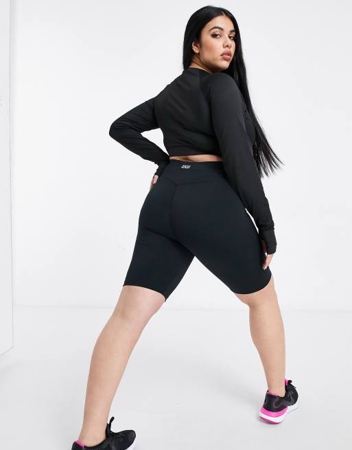 ASOS 4505 icon legging shorts with booty sculpt detail in navy