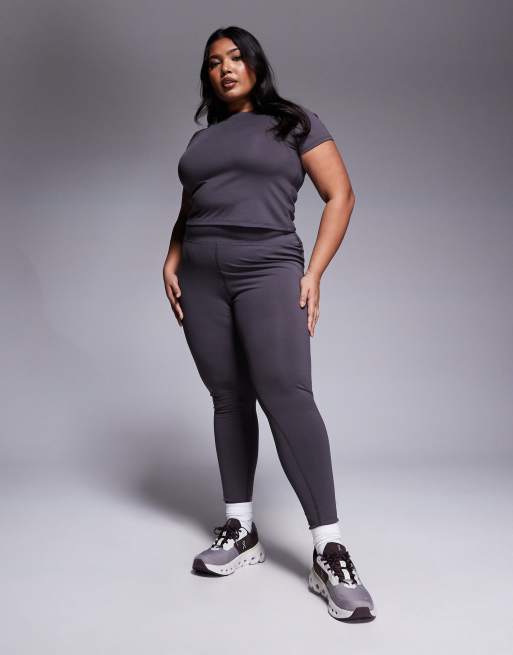 ASOS 4505 Curve – Icon – Granitgrått, mjukt gymset