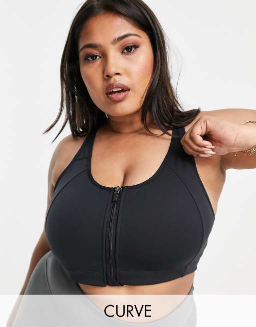 Plus size sports store bra asos