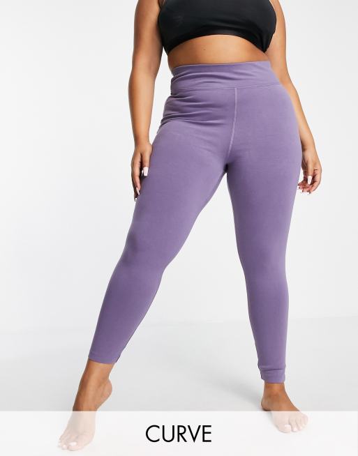 ASOS 4505 Curve Icon Legging In Cotton Touch-Purple for Women