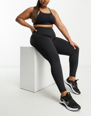 Asos Design 4505 Petite Icon Legging With Bum-sculpting Seam Detail And Pocket-black In Black