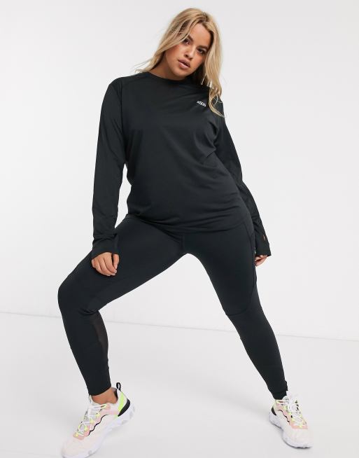 ASOS 4505 Icon running tie waist gym legging with phone pocket in dark  charcoal