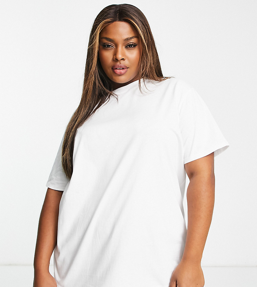 ASOS 4505 Curve Icon oversized cotton t-shirt with quick dry-White