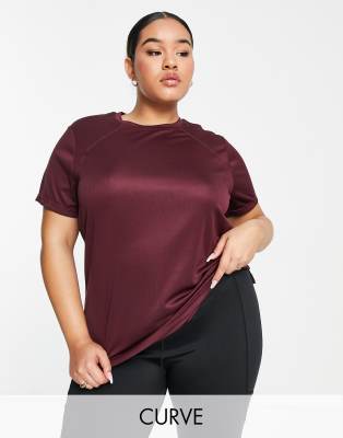 Asos Design 4505 Maternity Icon Performance T-shirt-red