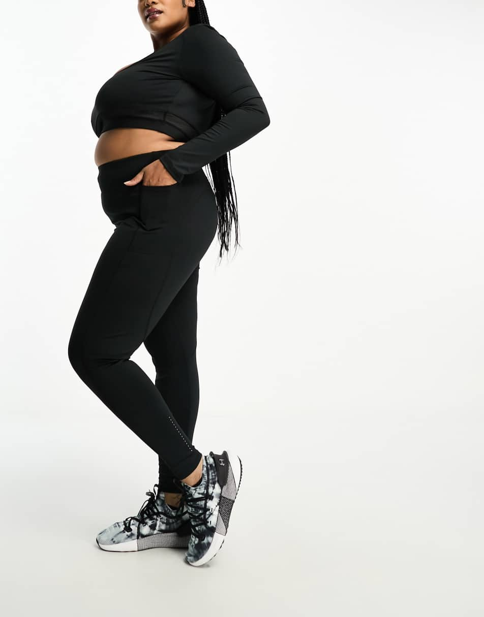 ASOS 4505 Curve icon running capri leggings