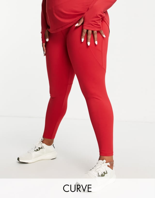 ASOS 4505 Curve icon run tie waist legging with pocket