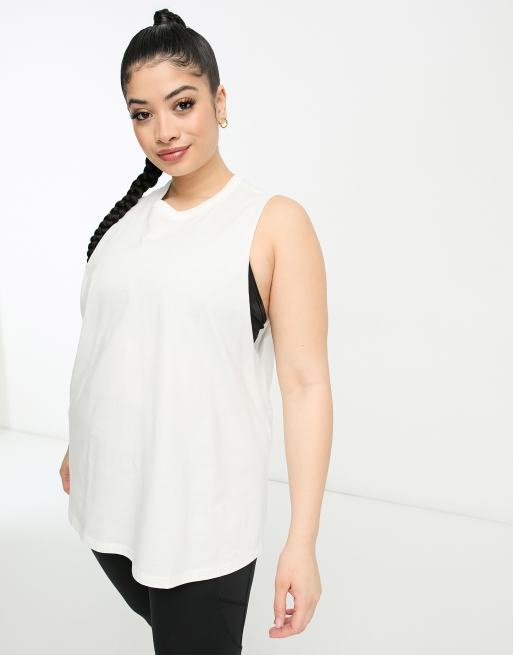 ASOS 4505 Icon tank top with drop arm hole in cotton with quick