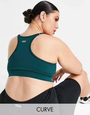 ASOS 4505 Curve icon sport bra with strap adjusters